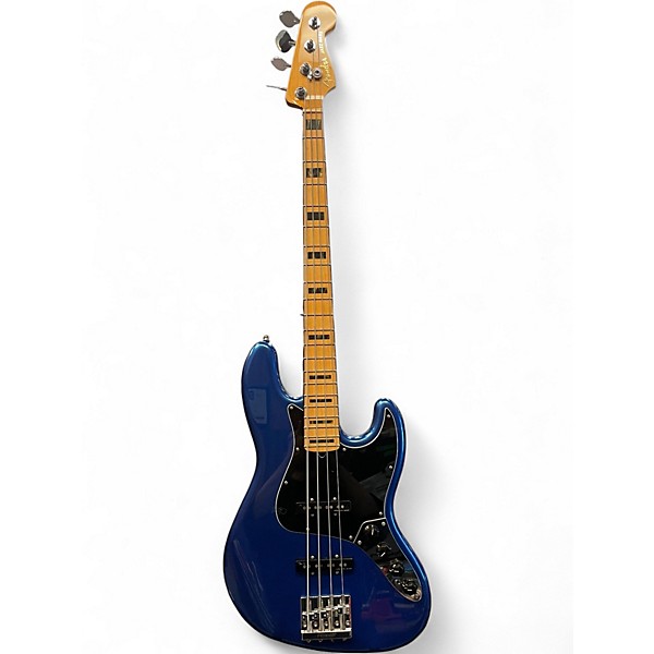 Used 2019 Fender American Elite Jazz Bass COBALT BLUE Electric Bass Guitar