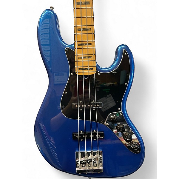 Used 2019 Fender American Elite Jazz Bass COBALT BLUE Electric Bass Guitar