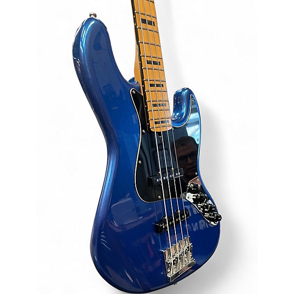 Used 2019 Fender American Elite Jazz Bass COBALT BLUE Electric Bass Guitar