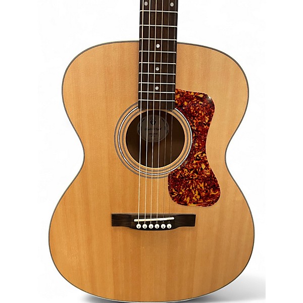 Used Guild OM240E Natural Acoustic Electric Guitar