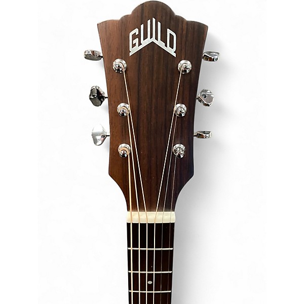 Used Guild OM240E Natural Acoustic Electric Guitar