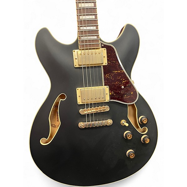 Used Ibanez AS73G Black Hollow Body Electric Guitar
