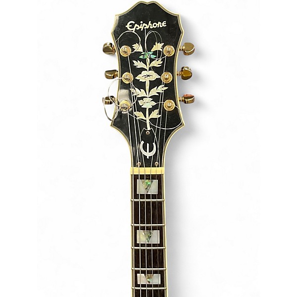 Used Epiphone Sheraton II Black Hollow Body Electric Guitar