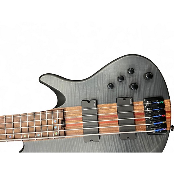Used Schecter Guitar Research Charles Berthoud CB-5 Black Satin Electric Bass Guitar
