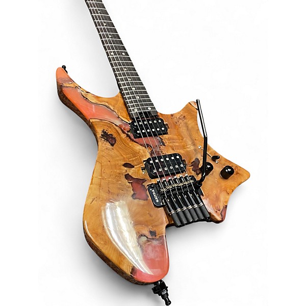 Used Pango Music Headless Natural Solid Body Electric Guitar