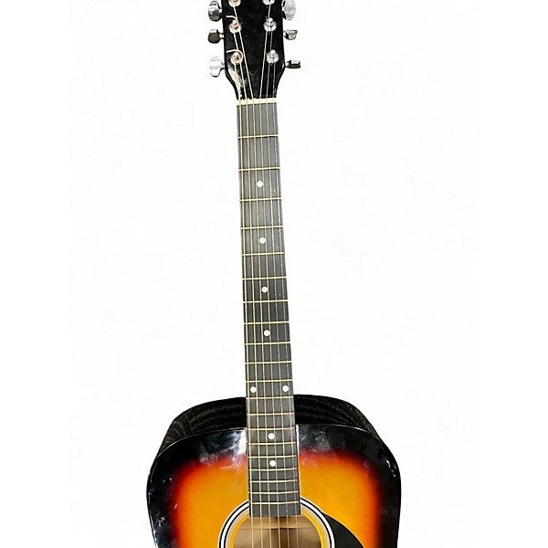 Used Squier SA-125 3 Tone Sunburst Acoustic Guitar
