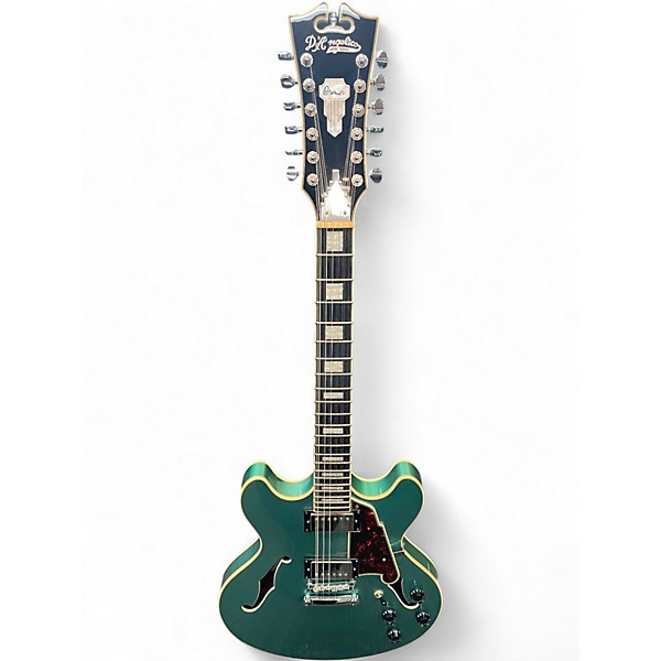 Used D'Angelico PREMIER DC 12 STRING METALLIC TEAL Solid Body Electric Guitar