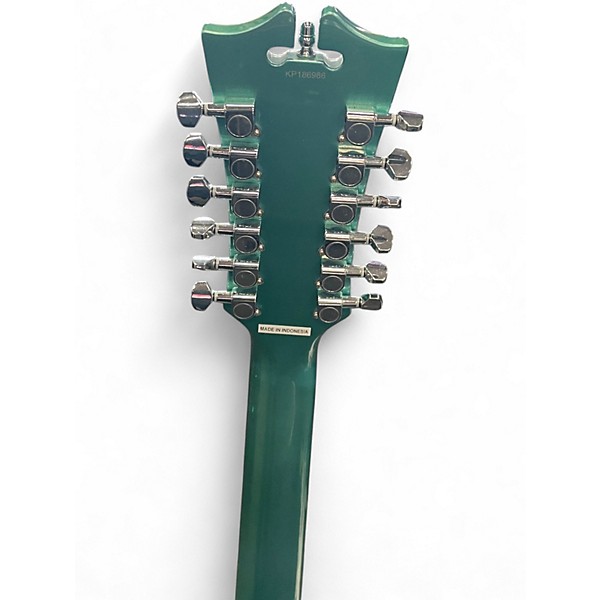Used D'Angelico PREMIER DC 12 STRING METALLIC TEAL Solid Body Electric Guitar