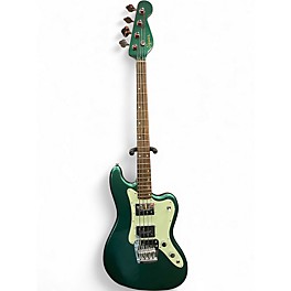 Used Squier paranormal rascal Sherwood Green Metallic Electric Bass Guitar