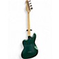 Used Squier paranormal rascal Sherwood Green Metallic Electric Bass Guitar