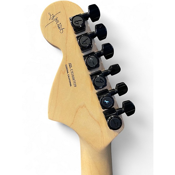 Used 2018 Fender Jim Root Signature Jazzmaster Flat Black Solid Body Electric Guitar