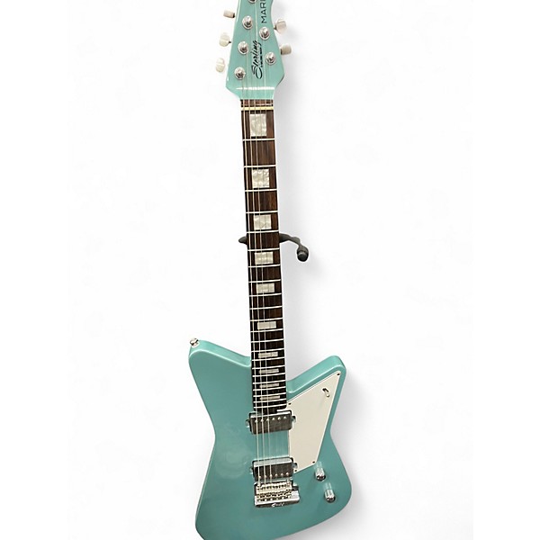 Used Sterling by Music Man MARIPOSA Daphne Blue Solid Body Electric Guitar