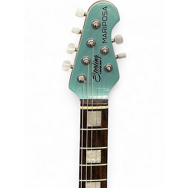 Used Sterling by Music Man MARIPOSA Daphne Blue Solid Body Electric Guitar