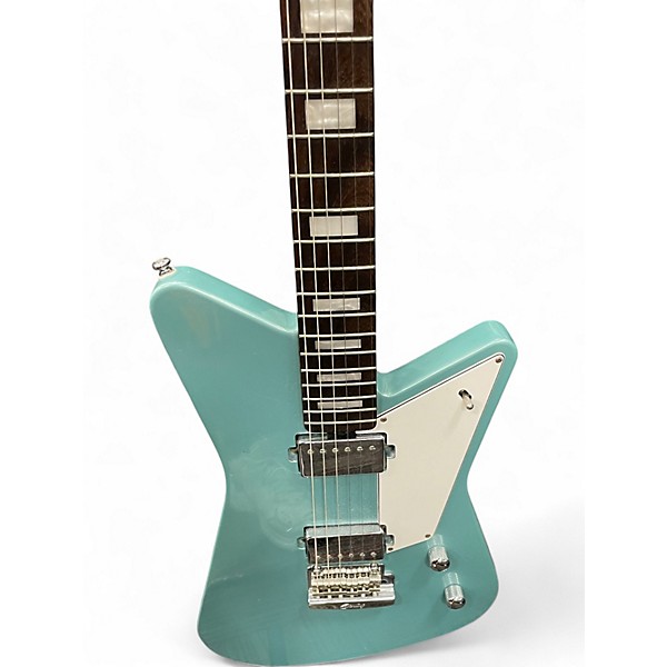 Used Sterling by Music Man MARIPOSA Daphne Blue Solid Body Electric Guitar