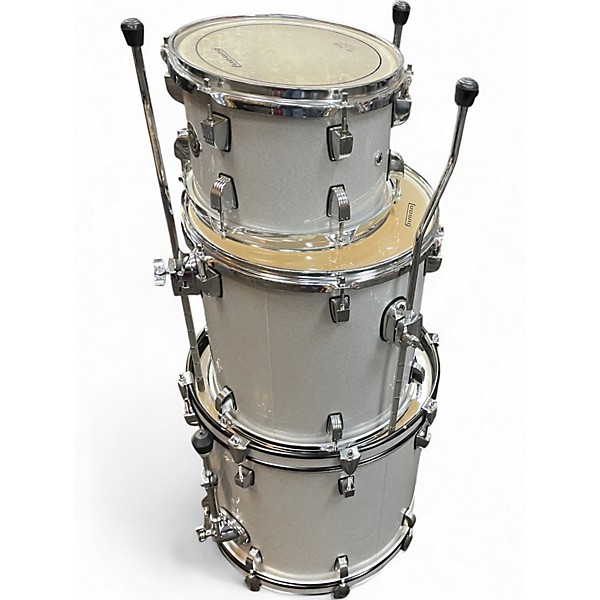 Used Ludwig 3 Piece Breakbeats By Questlove Silver Sparkle Drum Kit