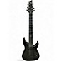 Used Schecter Guitar Research Hellraiser C7 Hybrid Transparent Black Solid Body Electric Guitar thumbnail