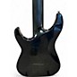 Used Schecter Guitar Research Hellraiser C7 Hybrid Transparent Black Solid Body Electric Guitar