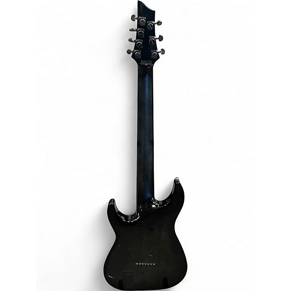Used Schecter Guitar Research Hellraiser C7 Hybrid Transparent Black Solid Body Electric Guitar