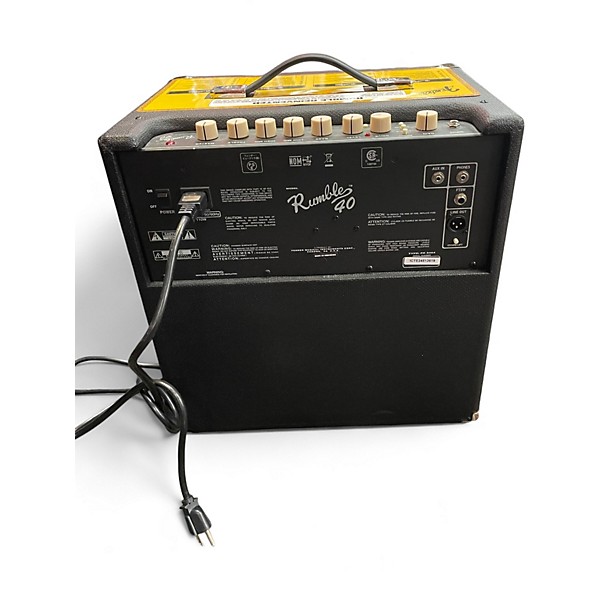 Used Fender Rumble V3 40W 1x10 Bass Combo Amp