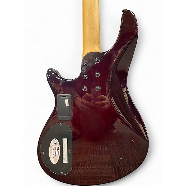 Used Schecter Guitar Research Omen Extreme 4 String Vintage Sunburst Electric Bass Guitar