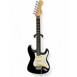 Vintage 1987 Fender Contemporary Stratocaster Black and Silver Solid Body Electric Guitar