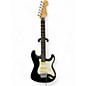 Vintage 1987 Fender Contemporary Stratocaster Black and Silver Solid Body Electric Guitar thumbnail
