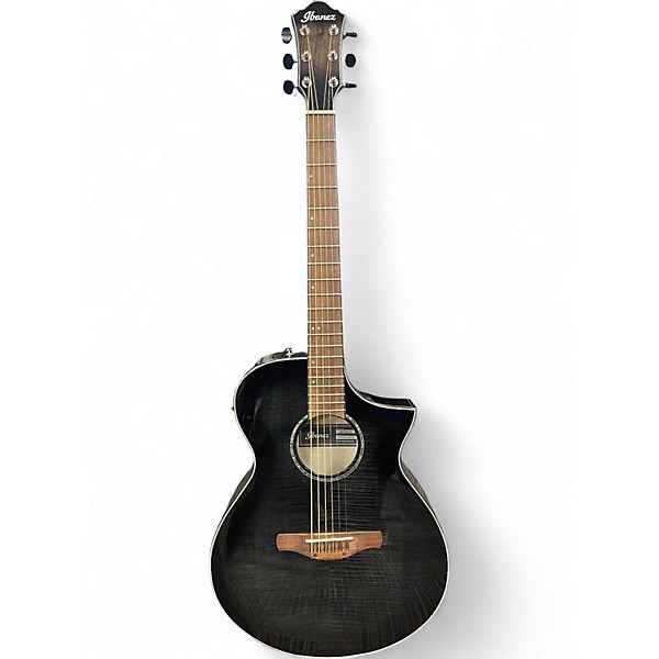 Used Ibanez AEWC400-TKS TRANSPARENT BLACK Acoustic Electric Guitar