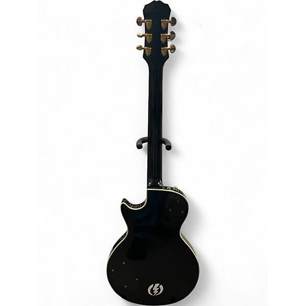Used 2008 Epiphone Les Paul Black Beauty 3 Black Solid Body Electric Guitar