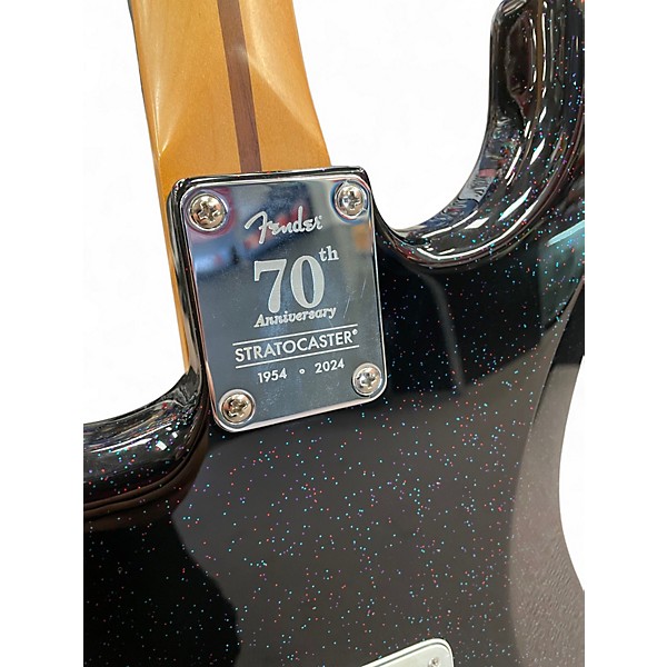 Used Fender 70th Anniversary Stratocaster Nebula Noir Solid Body Electric Guitar