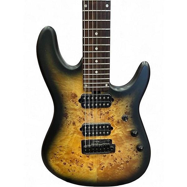 Used Ernie Ball Music Man STERLING JOHNSON RICHARDSON CUTLASS 7 POPLAR BURST Solid Body Electric Guitar