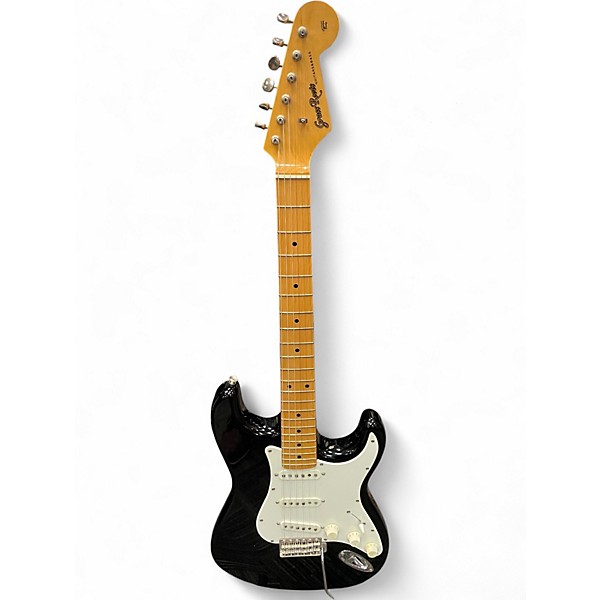 Used Grassroots Strat Black Solid Body Electric Guitar