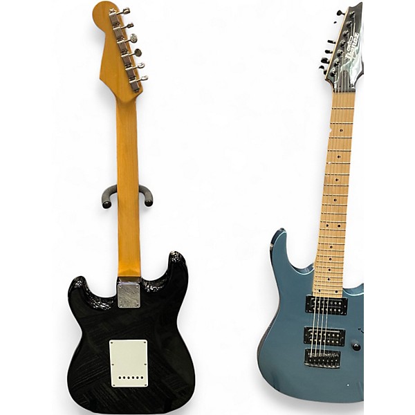 Used Grassroots Strat Black Solid Body Electric Guitar