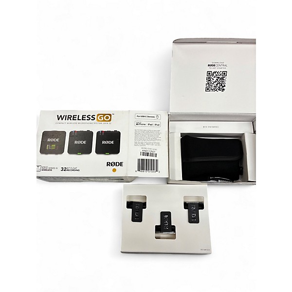 Used RODE WIRELESS GO COMPACT WIRELESS MICROPHONE Wireless System