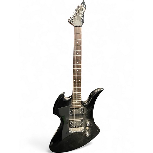 Used B.C. Rich Bronze Series Mockingbird Black Solid Body Electric Guitar