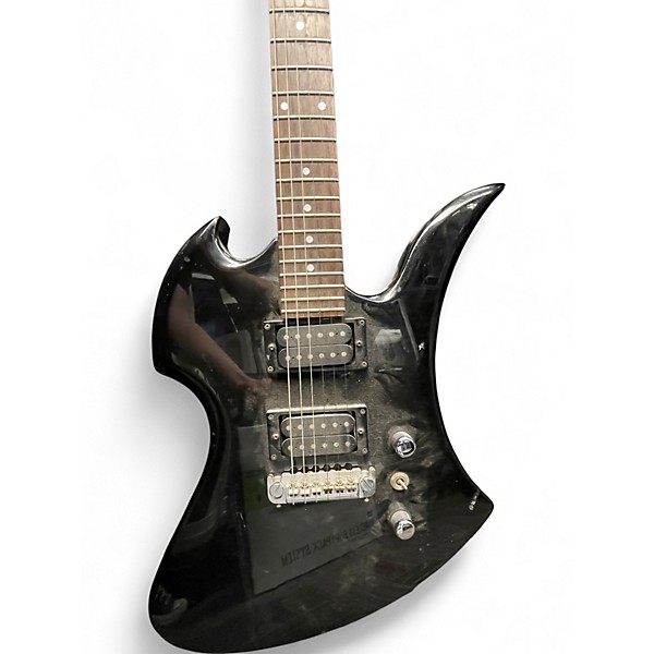 Used B.C. Rich Bronze Series Mockingbird Black Solid Body Electric Guitar