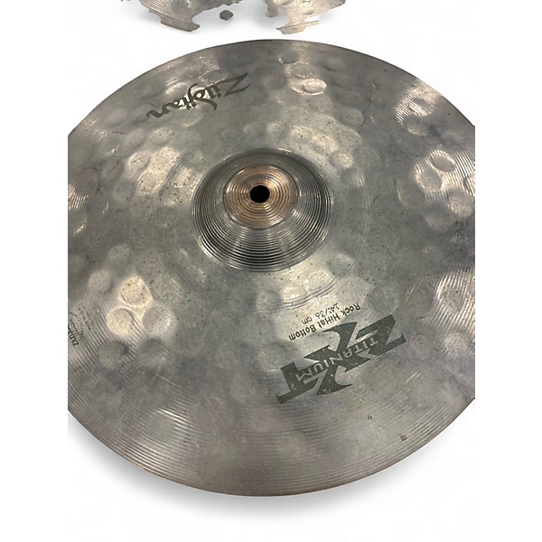 Used Zildjian 14in ZXT Titanium Rock Hi Hat Pair Cymbal