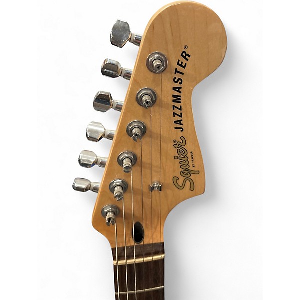 Used 2024 Squier Affinity Jazzmaster Metallic Black Solid Body Electric Guitar