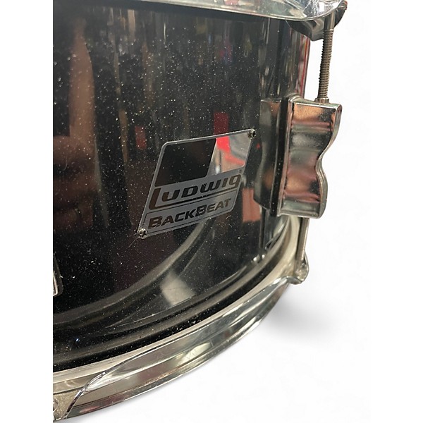 Used Ludwig 14in BACKBEAT SNARE BLACK SPARKLE Drum
