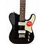 Used Squier Paranormal Baritone Cabronita Telecaster Black and White Solid Body Electric Guitar