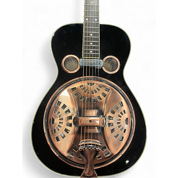 Used Michael Kelly Bayou Black Resonator Guitar