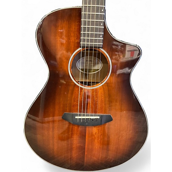 Used Breed PURSUIT EX CONCERT CE BURL BURST Acoustic Electric Guitar