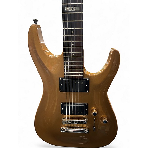 Used ESP E-II Horizon Custom Gold Solid Body Electric Guitar