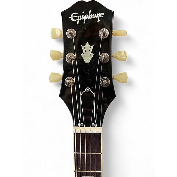 Used 2021 Epiphone ES335 FIGURED Iced Tea Hollow Body Electric Guitar