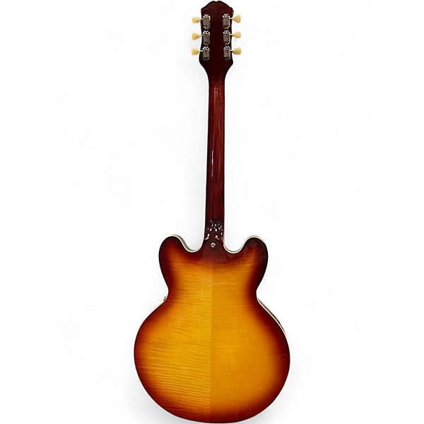 Used 2021 Epiphone ES335 FIGURED Iced Tea Hollow Body Electric Guitar
