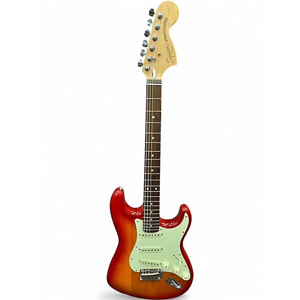 Used Squier Standard Stratocaster Sunburst Solid Body Electric Guitar