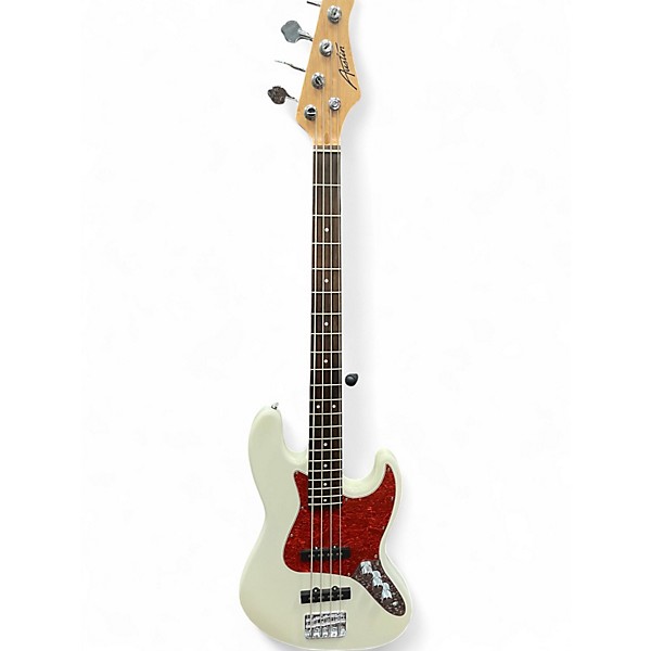 Used Austin J STYLE White Electric Bass Guitar