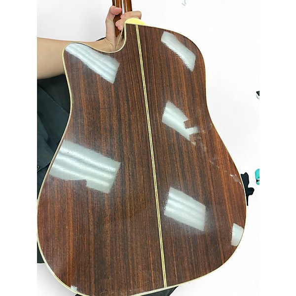 Used Takamine EF360C Natural Acoustic Electric Guitar