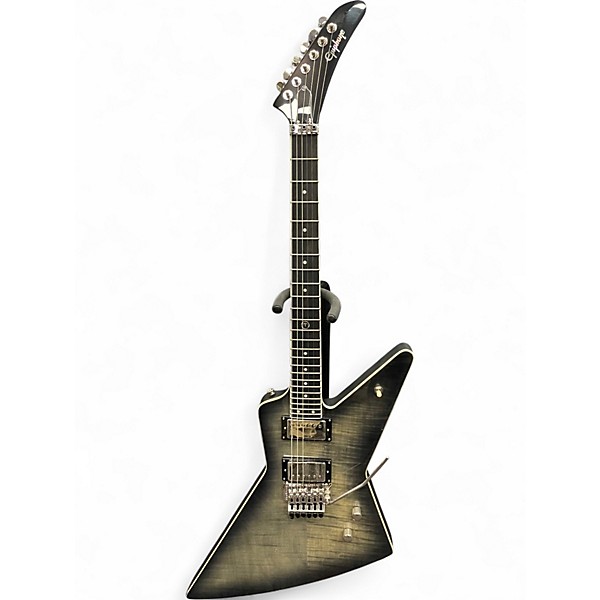 Used Epiphone Brendon Small Thunderhorse Explorer Trans Black Solid Body Electric Guitar