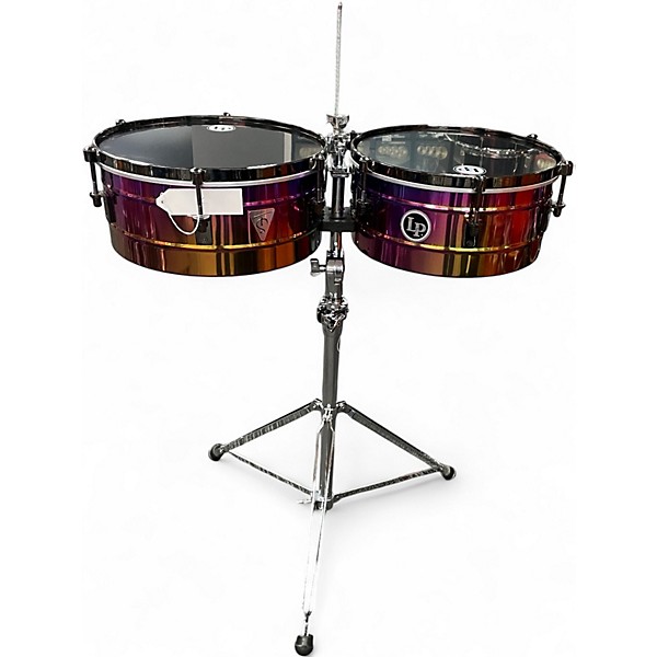 Used LP Tony Succor 14-15 Rainbow Blk LP257-TS Timbales