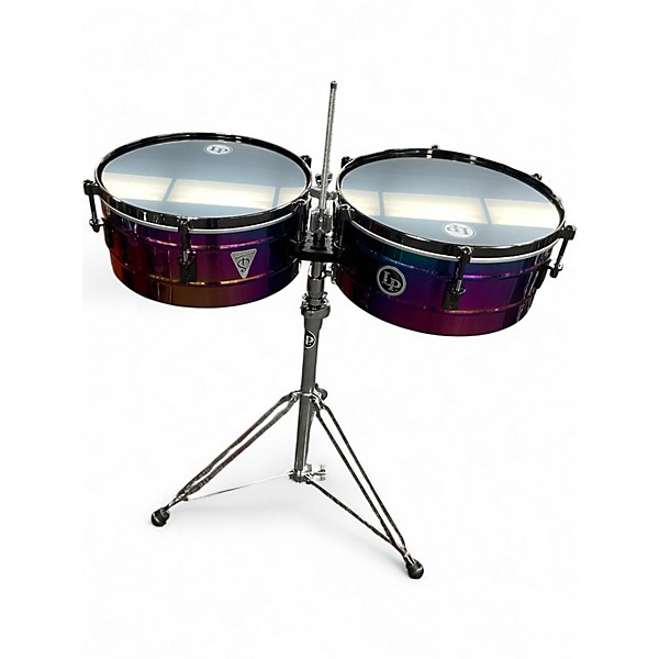 Used LP Tony Succor 14-15 Rainbow Blk LP257-TS Timbales